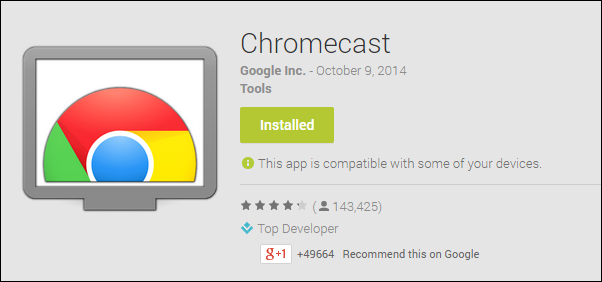 Google chromecast app for mac